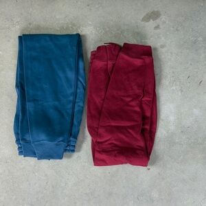 Hollister Men's Blue and Red Sweatpants